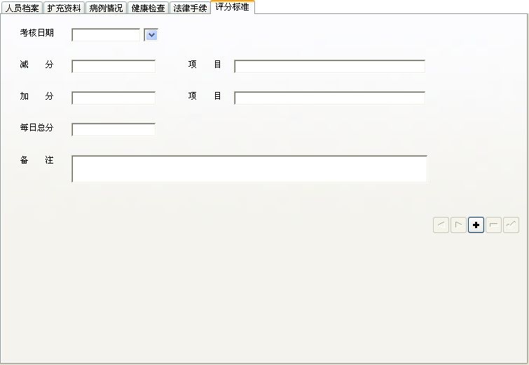 戒毒所管理系统_人员信息档案信息维护窗口_评分标准